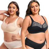 Full figure bra without wire lace