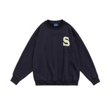 Unisex Hoodie Autumn Foaming Patchwork Sweater