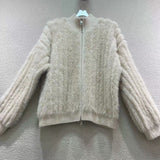 Women Knitted Cardigan Imitated Mink Plush Coat Jacket Loose Knitted Cardigan