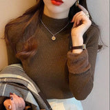 Women Knitwear Autumn and Winter Turtleneck Slim Fit Sweater