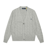 Rl small malaf v neckknittingoutwear macaron color fall and winter single-breasted couple cardigan woolen jacket