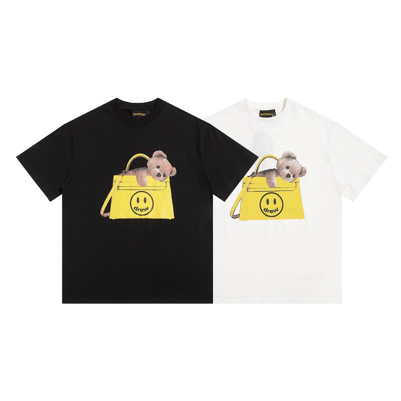 Drew house tshirt r collection d@ew bear bag graphic crew neck pullover short sleeve wholesale