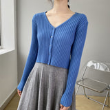 Women Cardigan Sweater Knitted Cardigan Autumn Top 8t712
