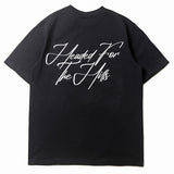 Hip-hop t-shirts: american high street rep urban night scene print short sleeve casual loose outdoor t-shirt - trendy style