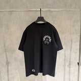 Ch hip-hop t shirts ch short-sleeved patch embroider couple american loosecasual american heavy weight high street