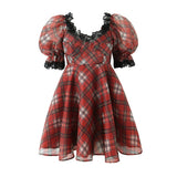 Women Dresses Summer Lace Organza Dress (Xds0414)