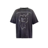 saint m t shirts s.m vintage washed graphic crew neck pullover short sleeve top