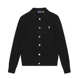 Dopamine fall/winter women's couple cardigan wool sweater macaron color rl small malafit polo collar knit jacket