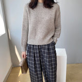 Women Winter Knitted Sweater Coat Knitted Pullover 8t3061