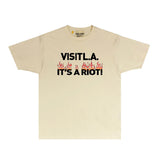 Gallery Dept T Shirt Retro Printed Loose Short-Sleeved Shirt