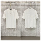 Ch hip-hop t shirts ch croo short-sleeved sanskrit cross patch embroiderloosecasual american heavy weight short-sleeved