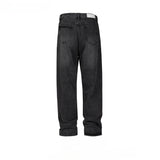 MIJKO Men's Vintage Pants MIJKO Washing Water Old Men's and Women's Jeans