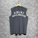 Amiri tank top hollywood pure letterprinting