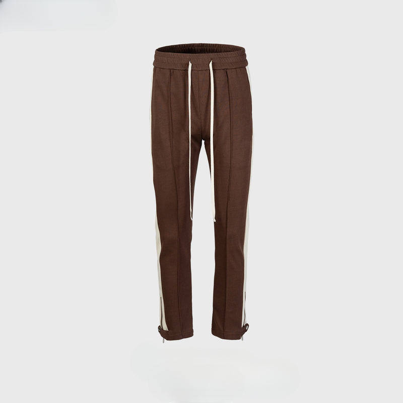 MIJKO Men's Vintage Pants MIJKO Men's Women's Splicing Trousers Wide-footed Slim-fit Sports Casual Pants