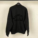 Fog Essentials Sweatshirt Unisex Micro Stand-Up Collar Loose Sweater