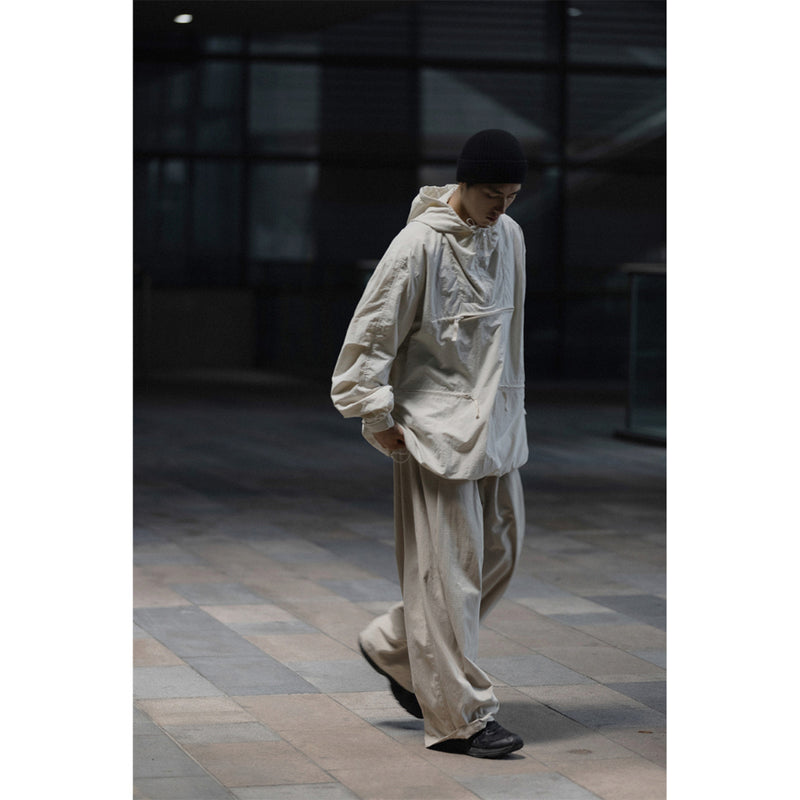 Unisex Jacket Retro Workwear Hooded Jacket Men's Loose Casual Spring and Autumn Coat