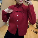 Women Knitwear Autumn and Winter Turtleneck Sweater Loose Knitted Cardigan