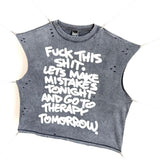 saint m t shirts s.m. "live in the moment" limited edition pullover casual tank top