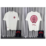 Ch hip-hop t shirts ch short-sleeved horseshoe cross sanskrit printingloosecasual american heavy weight short-sleeved