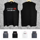 Amiri tank top with vine and man text printing