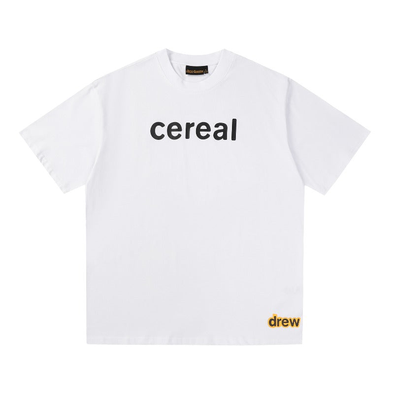 Drew house t shirt d@ew cartoon candy pattern round neck pullover short sleeves