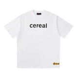 Drew house t shirt d@ew cartoon candy pattern round neck pullover short sleeves
