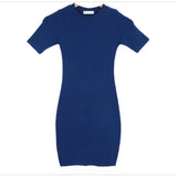 Women Dresses Summer Sexy Short Skirt Hip Skirt Short Sleeve Dress