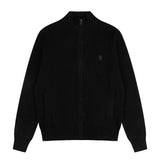 Little marafu rlknittingcouplecardiganhigh collar zipper waffle grids wool topslooseoutwearfall and winter