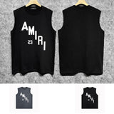 Amiri tank top ladder text printing
