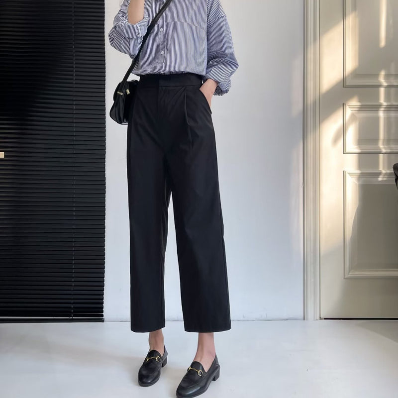 Women Sweatpants Spring and Autumn Straight-Leg Pants Casual Wide-Leg Pants