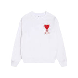 Amiaheoinelove chapter towel embroidered macaron color looselong sleevescouplesweatshirt round neckfall and winter