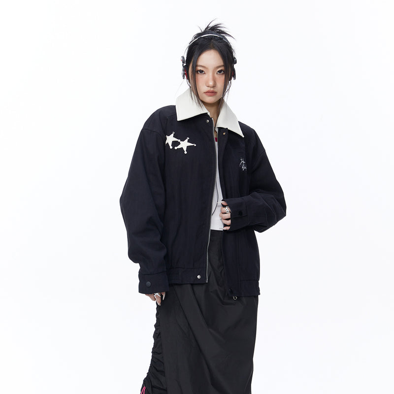 Unisex Jacket Autumn Convertible Collar Jacket