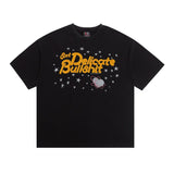 saint m t shirts s.m discounted star pattern crew neck pullover short sleeve top