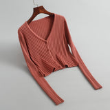 Women Cardigan Sweater Knitted Cardigan Autumn Top 8t712