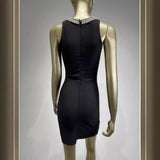 Women Dresses Evening Party Dress round Neck Sleeveless Party Dress (Ont0408)