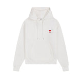 Ami aheoineembroider small love couple hooded loosecasual hoodie fall and wintersweatshirt