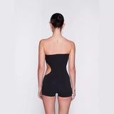 Women Jumpsuit Summer Sexy Jumpsuit One-Shoulder Hollow-out Jumpsuit