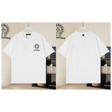 Ch hip-hop t shirts spring and summer ch kewen horseshoe pin embroider round neck short-sleeved t-shirt couple