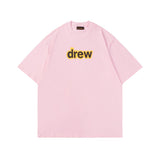 Drew house tshirt r collection d@ew rubberized letter crew neck short sleeve tee