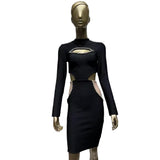 Women Dresses Bandage One-Piece Dress Summer Sexy Hollow Slim Dress (Ont0408)