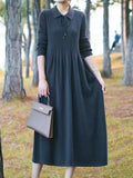 Women Knitwear Spring and Autumn Long Sweaters Dress