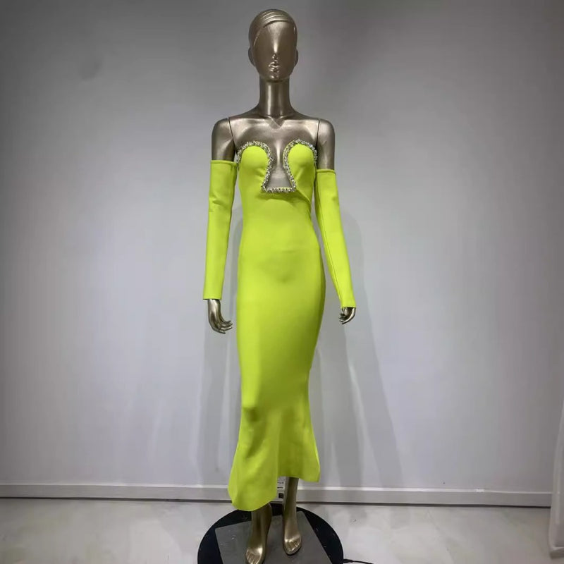 Women Dresses Bandage Dress Sexy Party Dress (Ont0408)