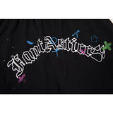 Gallery Dept Shorts Hand Painted Splash Ink Graffiti Alphabet Casual Shorts