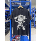 saint m t shirts s.m cartoon skull graphic crew neck pullover short sleeve t-shirt