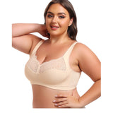 Full figure bra without wire lace
