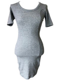 Women Dresses Summer Short Sleeve Dress Sexy Hip Skirt round Neck Skirt