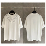 Ch hip-hop t-shirts: spring/summer hot seller - ch kevon embroidered letter short sleeve tee