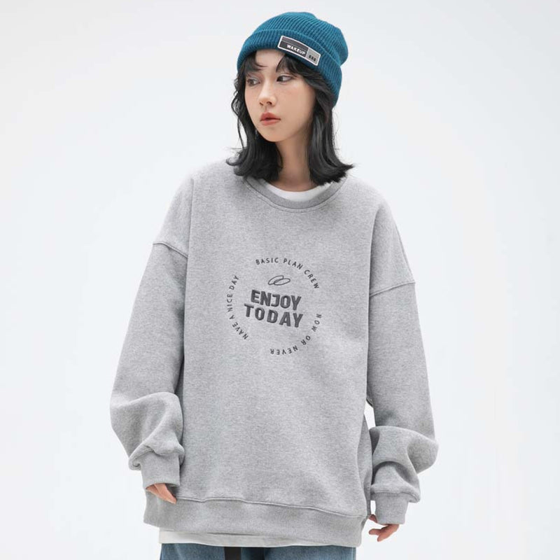 Unisex Hoodie Autumn Embroidery Sweatshirt