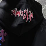 Chh Chrome Hearts Hoodie Autumn/Winter CH Classic Color Sanskrit Hand Painted Graffiti Casual Hooded Sweater