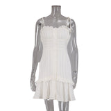 Corset Dress Summer White Suspender Dress Sexy Skirt